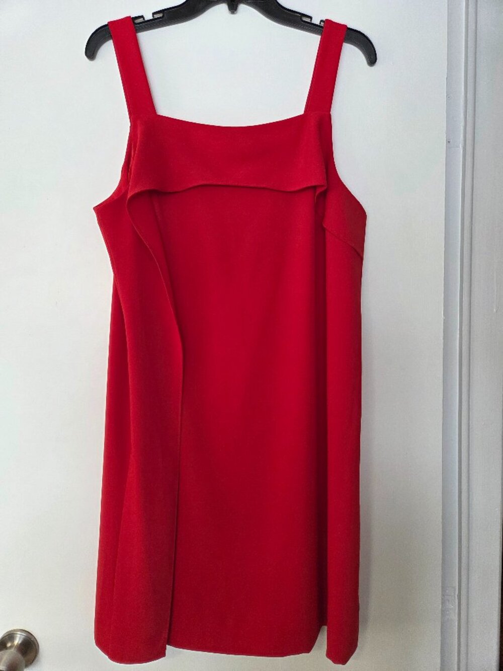 Antonio Melani Women's Size 12 Red Cocktail Dress with Ruffle Detail Iconic Chic